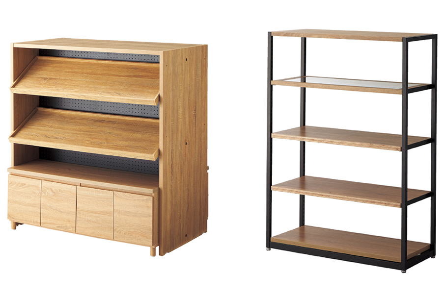 doubled sided cabinet with adjustable shelf and wooden display shelf lateral 4 etc