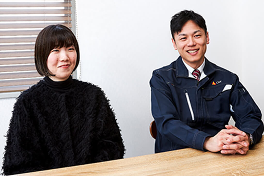 インタビューの様子