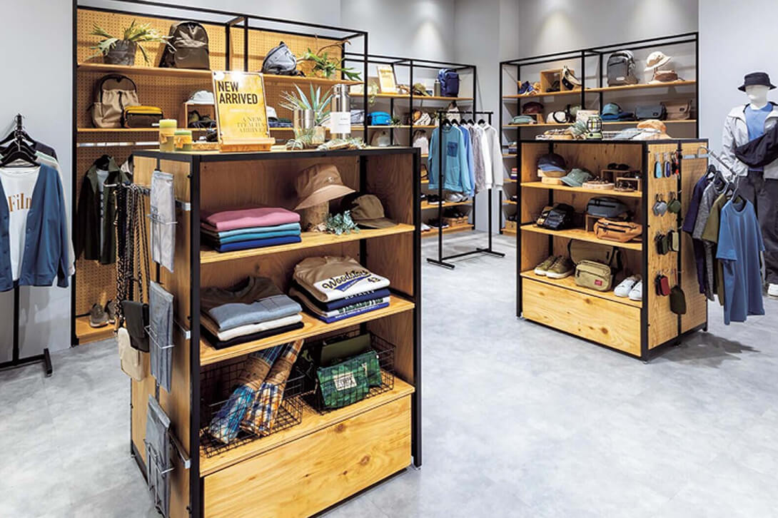 什器を配置した事例のイメージ