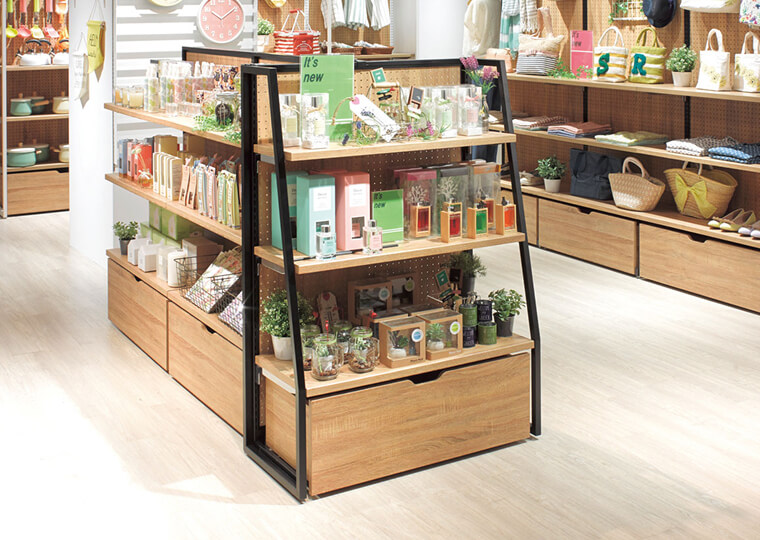 スタンダードフレーム（SF）の什器事例